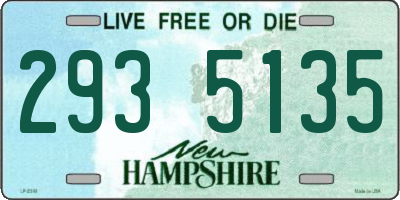 NH license plate 2935135