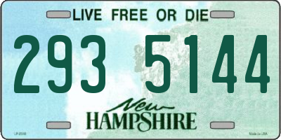 NH license plate 2935144