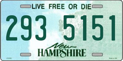 NH license plate 2935151
