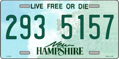 NH license plate 2935157