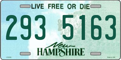 NH license plate 2935163