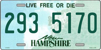 NH license plate 2935170