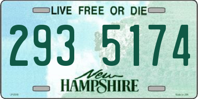 NH license plate 2935174