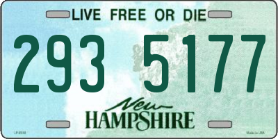 NH license plate 2935177