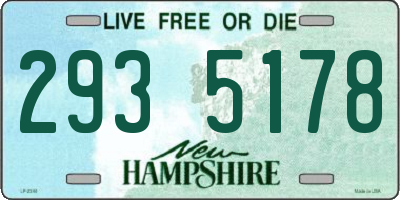 NH license plate 2935178