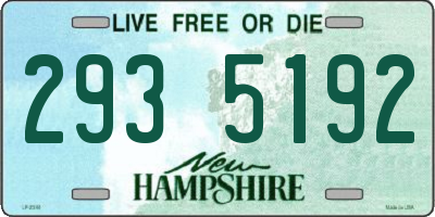 NH license plate 2935192