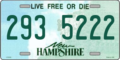 NH license plate 2935222
