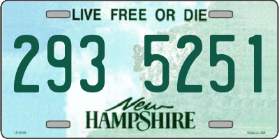 NH license plate 2935251