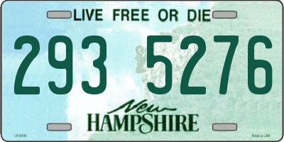NH license plate 2935276