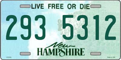NH license plate 2935312