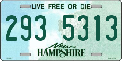 NH license plate 2935313