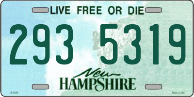 NH license plate 2935319