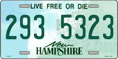 NH license plate 2935323