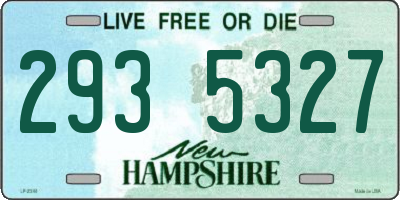 NH license plate 2935327