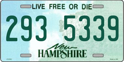 NH license plate 2935339