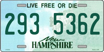 NH license plate 2935362