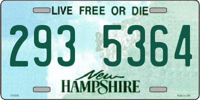 NH license plate 2935364