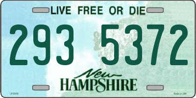 NH license plate 2935372