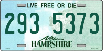 NH license plate 2935373