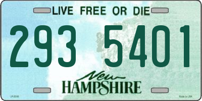 NH license plate 2935401