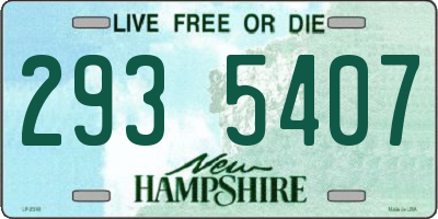 NH license plate 2935407