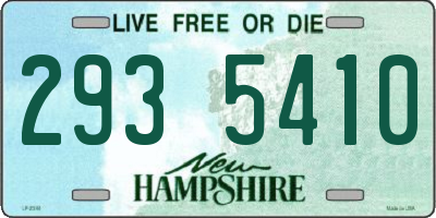 NH license plate 2935410