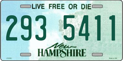 NH license plate 2935411