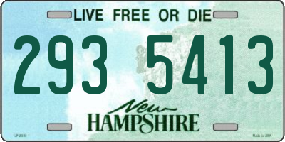 NH license plate 2935413