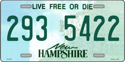NH license plate 2935422
