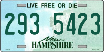 NH license plate 2935423