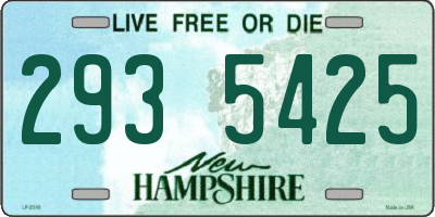 NH license plate 2935425