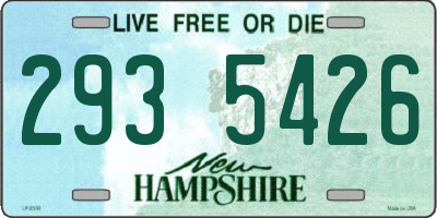 NH license plate 2935426