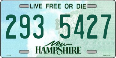 NH license plate 2935427
