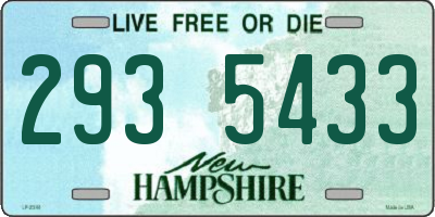 NH license plate 2935433