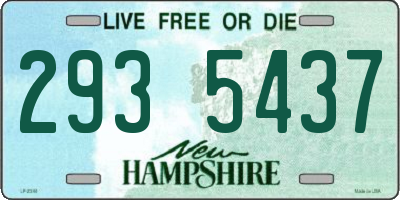 NH license plate 2935437
