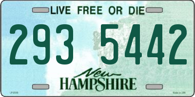 NH license plate 2935442