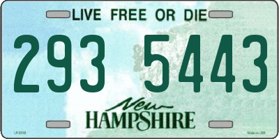 NH license plate 2935443
