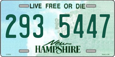 NH license plate 2935447