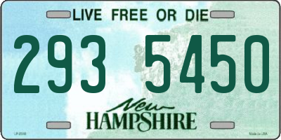 NH license plate 2935450
