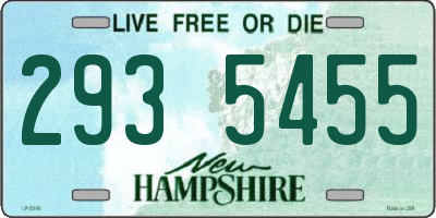 NH license plate 2935455