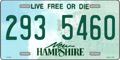 NH license plate 2935460