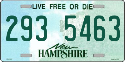NH license plate 2935463