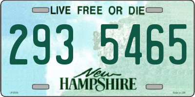NH license plate 2935465