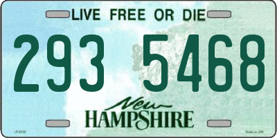 NH license plate 2935468