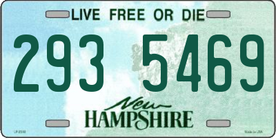 NH license plate 2935469