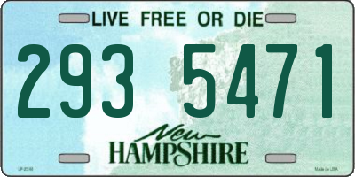 NH license plate 2935471