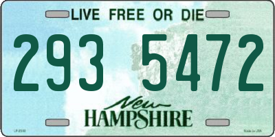NH license plate 2935472