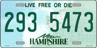 NH license plate 2935473