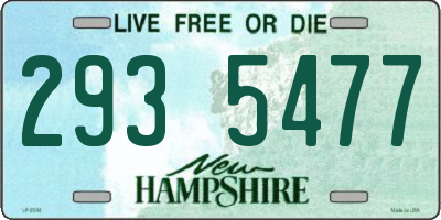 NH license plate 2935477