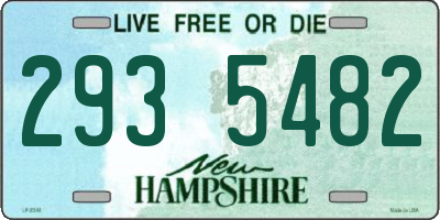 NH license plate 2935482